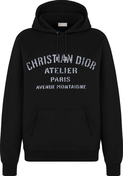 dior hoodie mens black|christian dior hoodies.